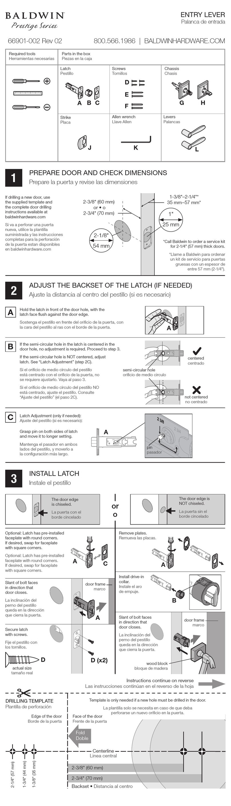 Baldwin 800.566.1986 User manual