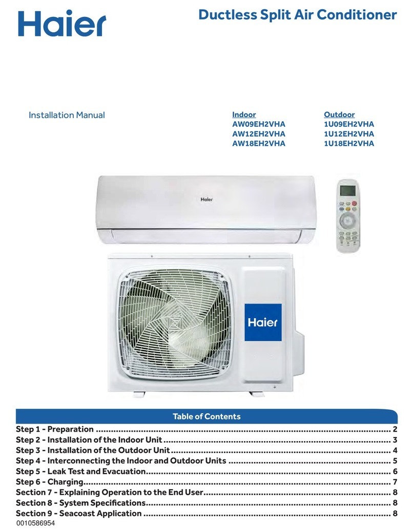 Haier AW09EH2VHA User manual