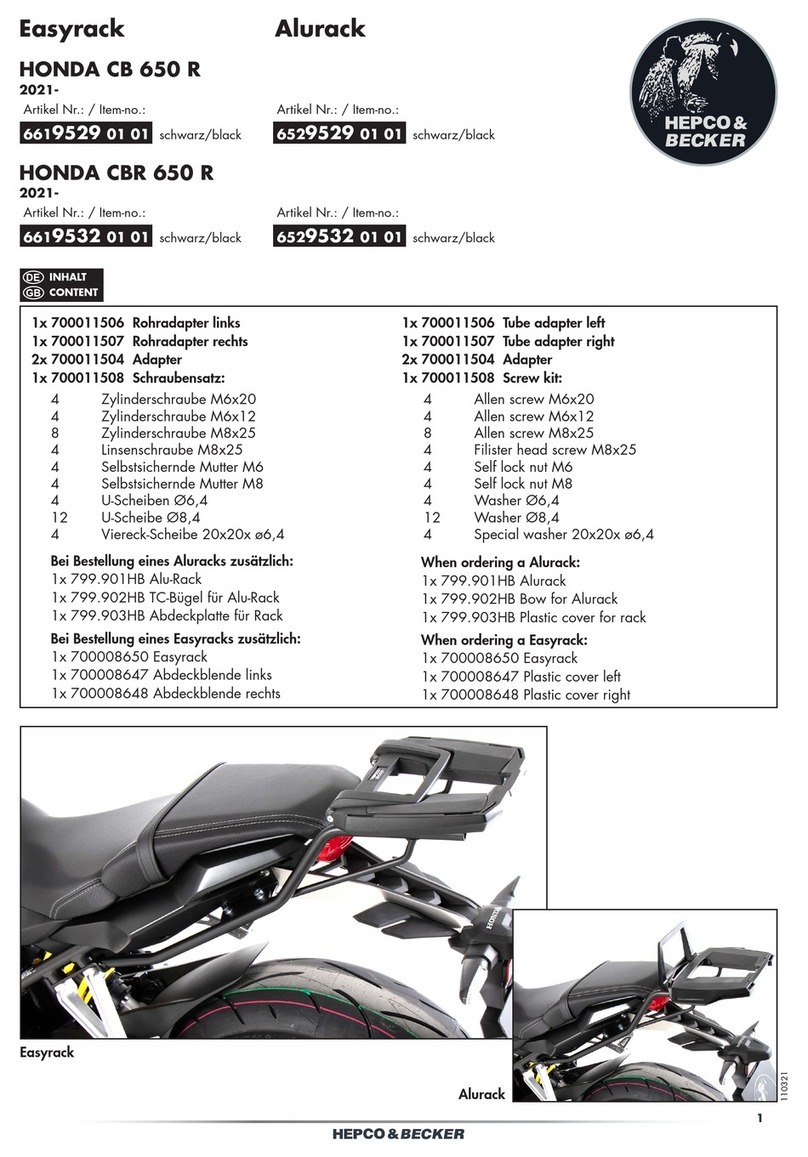 hepco & becker Easyrack 6619529 01 01 quick start guide