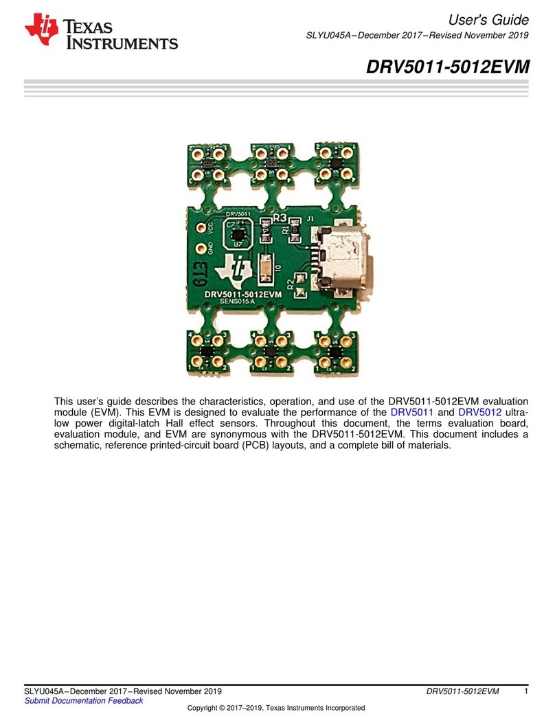 Texas Instruments DRV5011-5012EVM User manual