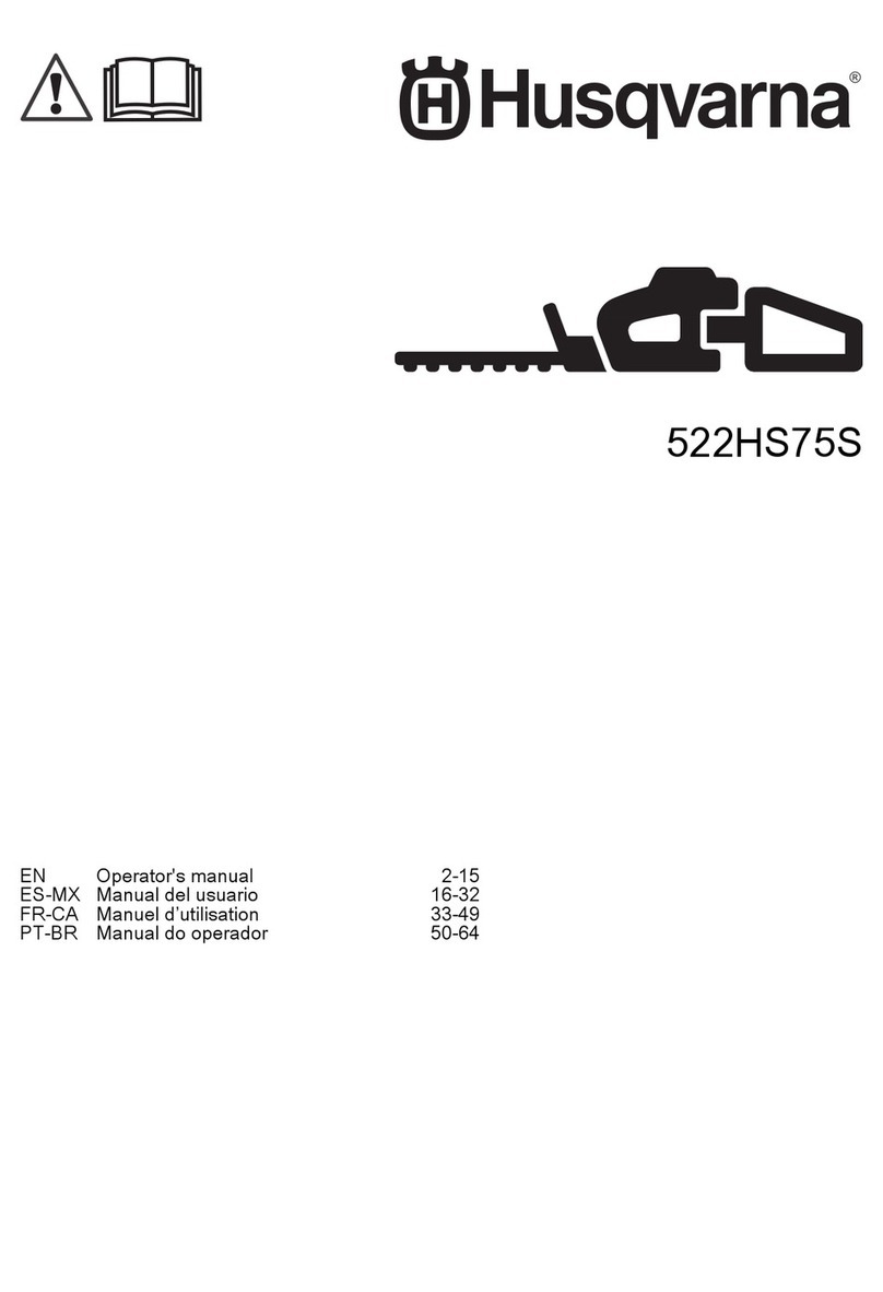 Husqvarna 522HS75S Operator's manual