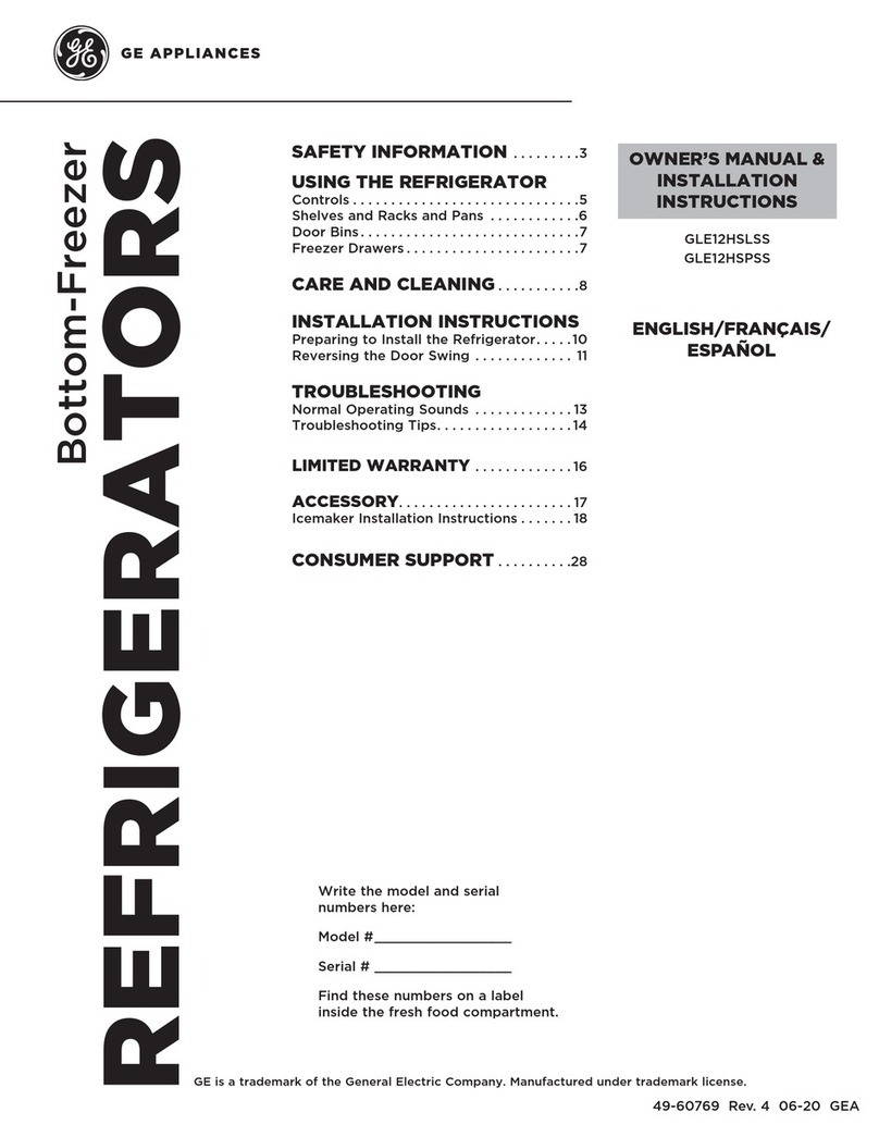 GE GLE12HSPSS Original instructions
