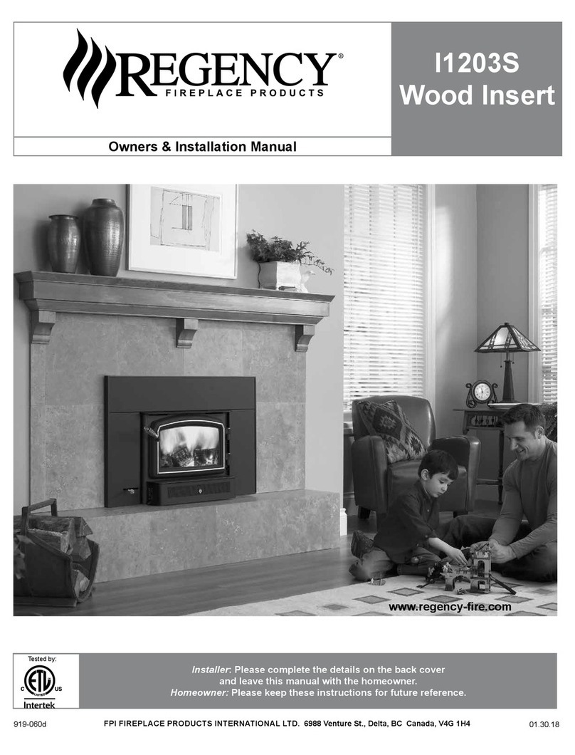 Regency I1203S Quick start guide Regency I1203S Quick start guide