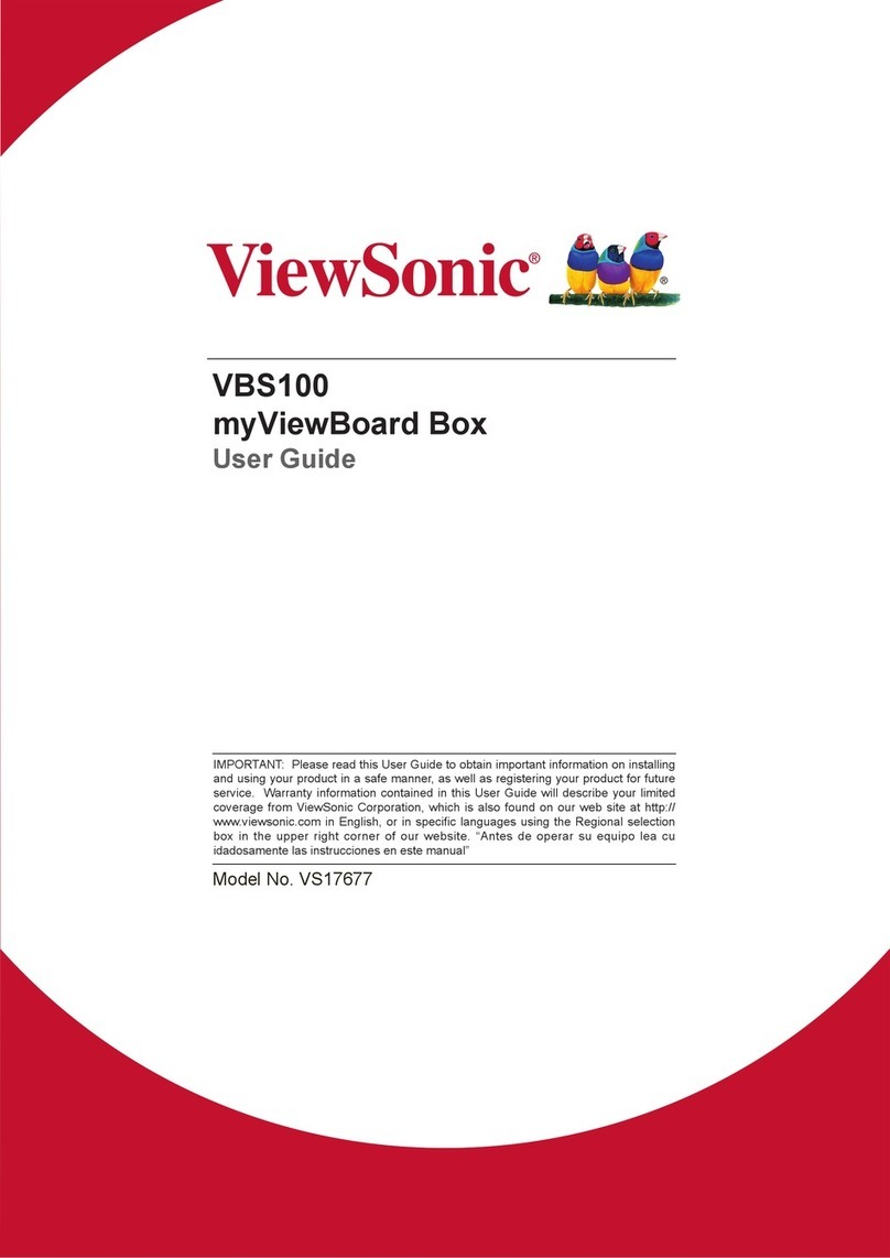 ViewSonic myViewBoard Box User manual