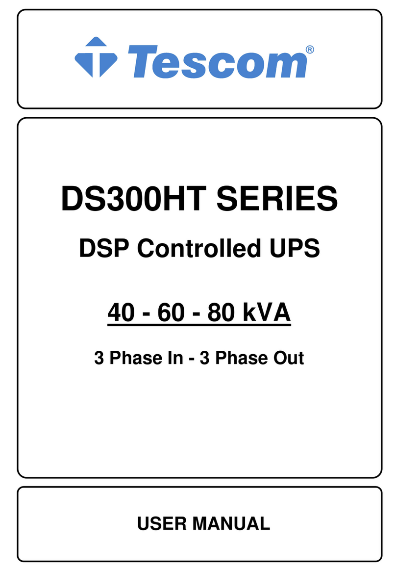 Tescom DS300HT Series User manual