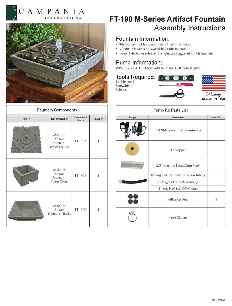 Campania International Artifact M Series Assembly instructions Campania International Artifact M Series Assembly instructions