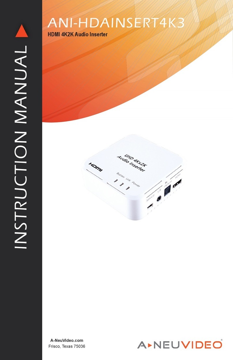 A-Neuvideo ANI-HDAINSERT4K3 instruction manual A-Neuvideo ANI-HDAINSERT4K3 instruction manual