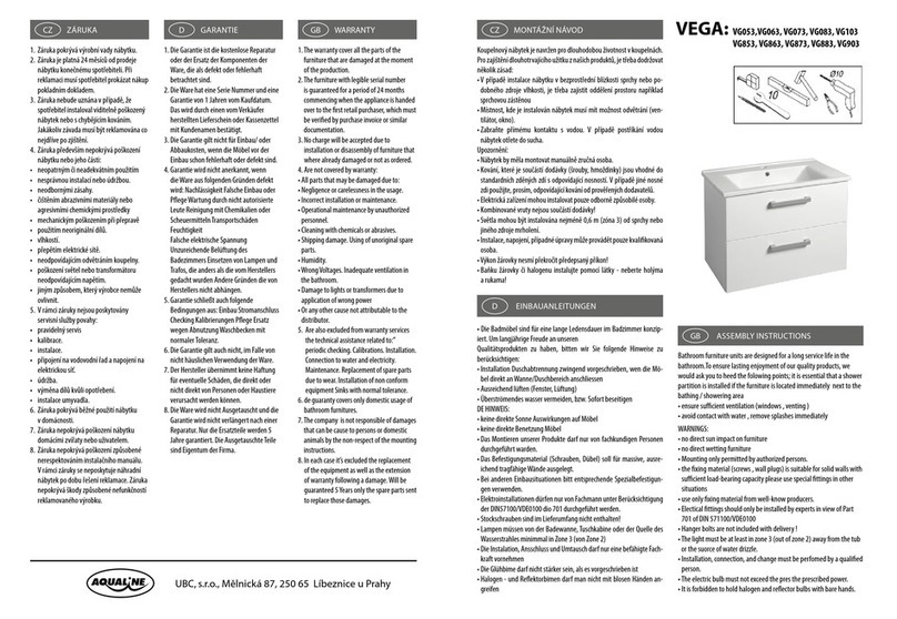 Aqualine Vega VG053 User manual