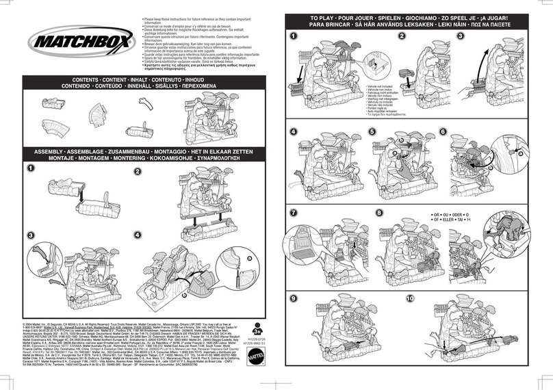 Mattel Matchbox instructions