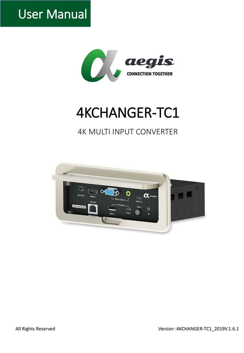 Aegis 4KCHANGER-TC1 user manual