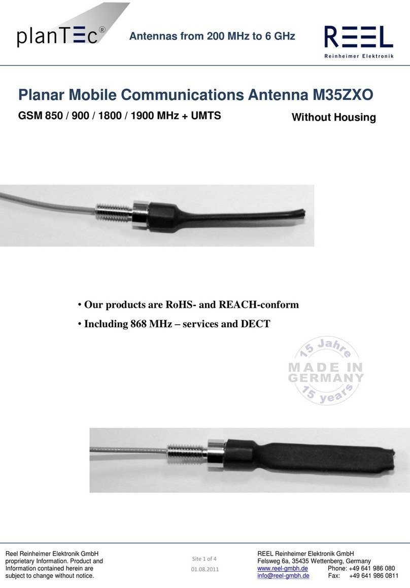 Reel planTEc M35ZXO quick start guide