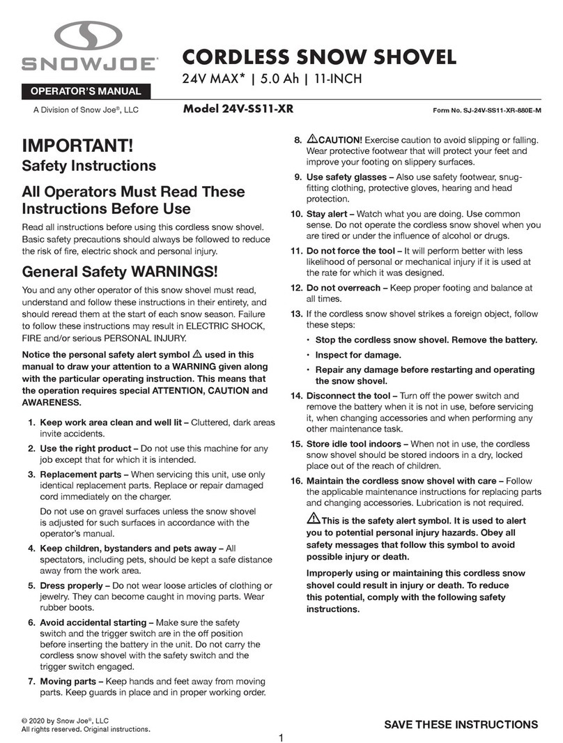 SNOWJOE 24V-SS11-XR User manual