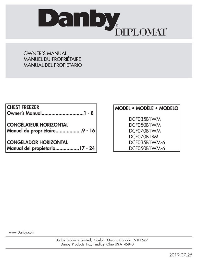 Danby DIPLOMAT DCF035B1WM owner's manual