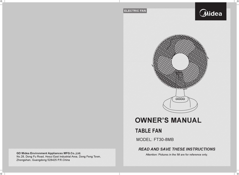 Midea FT30-8MB owner's manual