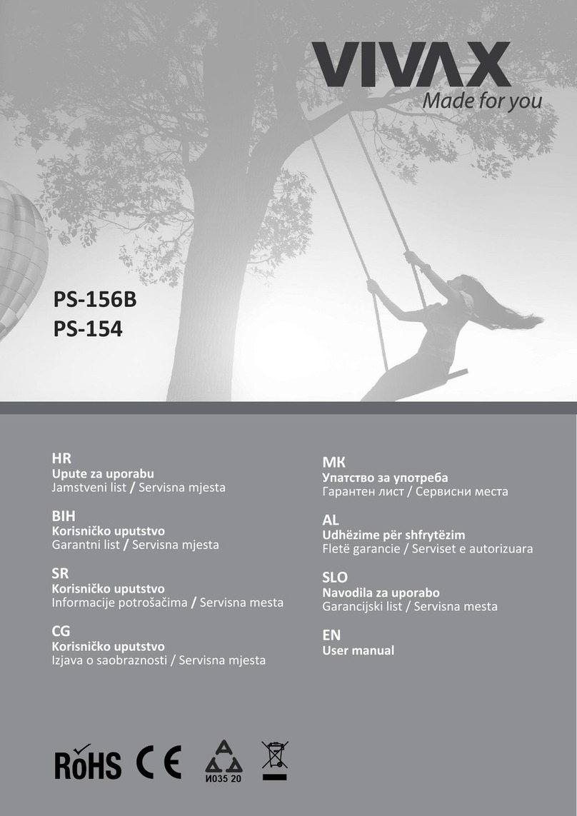 Vivax PS-156B user manual