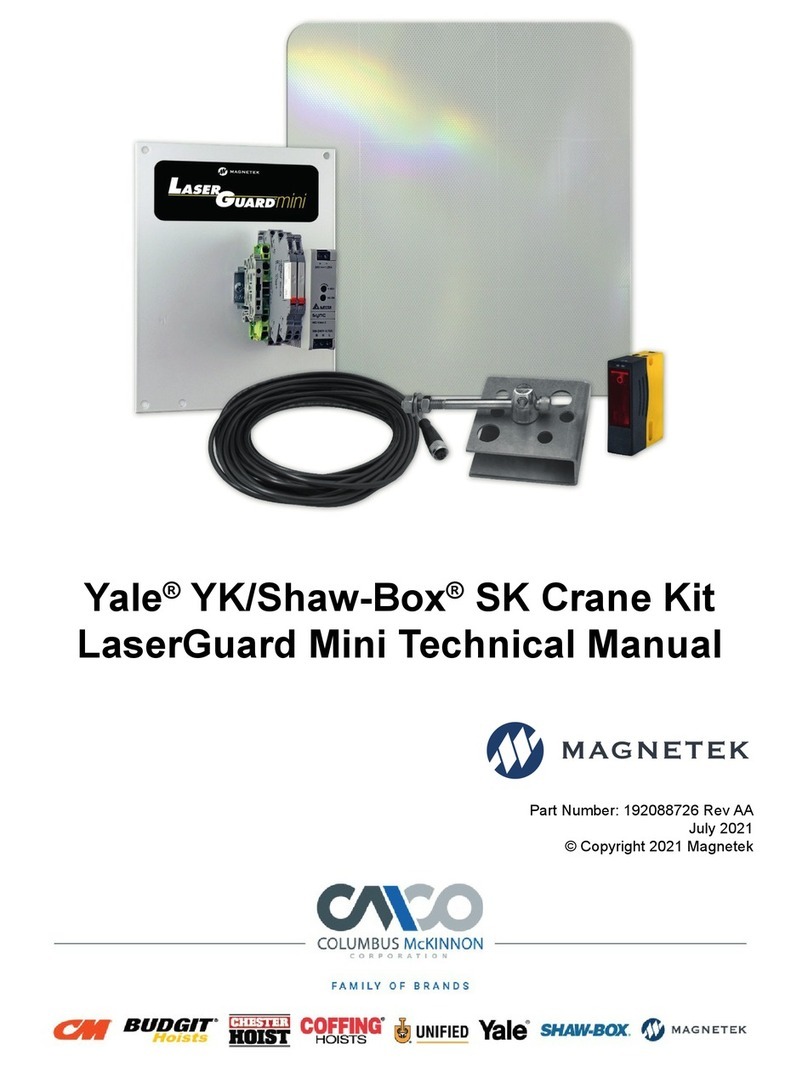 Columbus McKinnon MAGNETEK LaserGuard Mini Technical manual