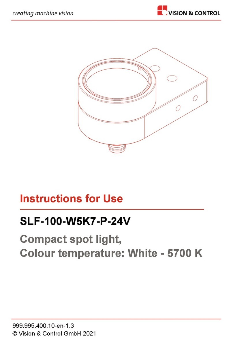Vision & Control SLF-100-W5K7-P-24V Instructions for use