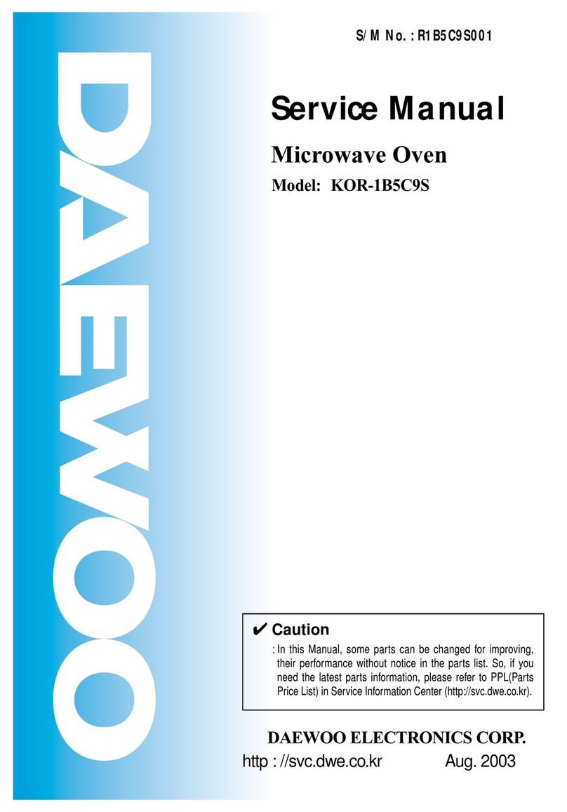 Daewoo KOR-1B5C9S User manual