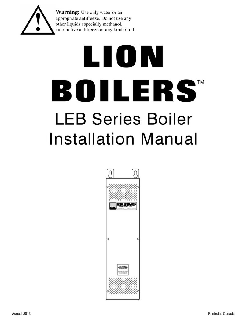 Robinson LION BOILERS LEB Series installation manual