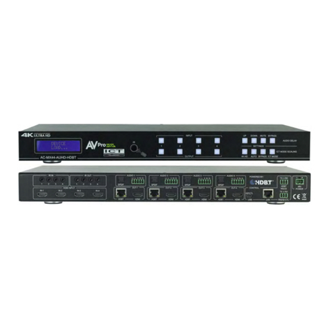 AVPro Edge AC-MX44-AUHD-HDBT User manual