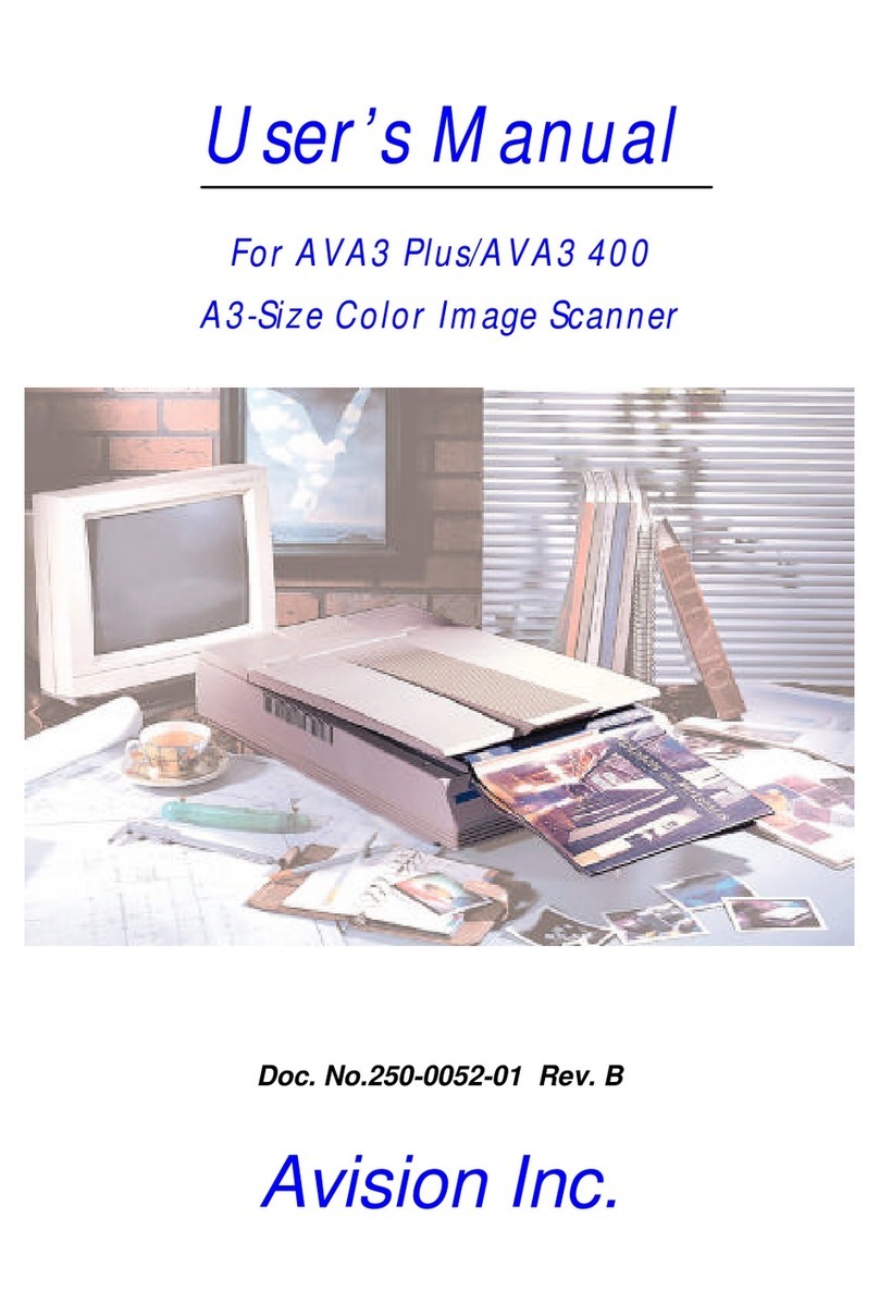 Avision AVA3 Plus user manual