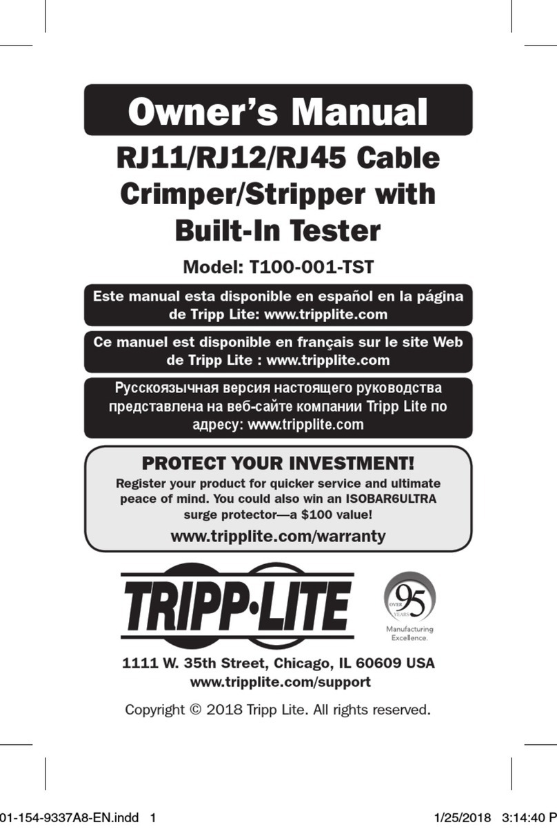Tripp Lite T100-001-TST owner's manual
