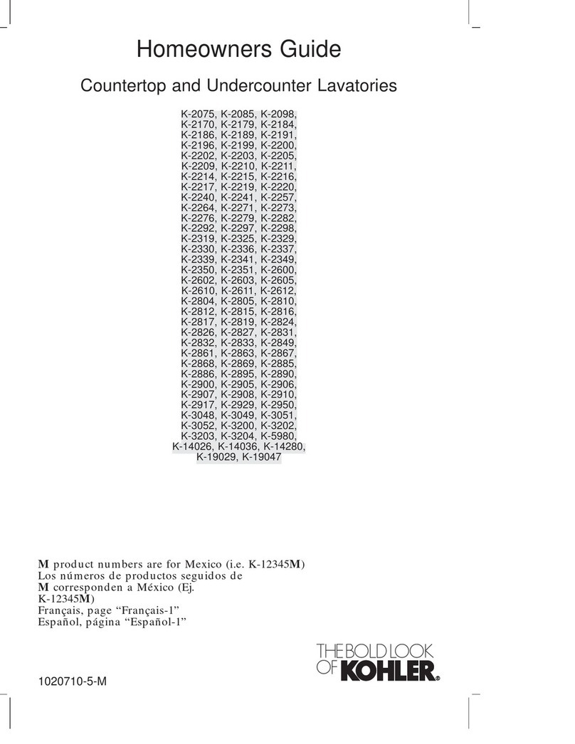 Kohler K-2075 Assembly instructions