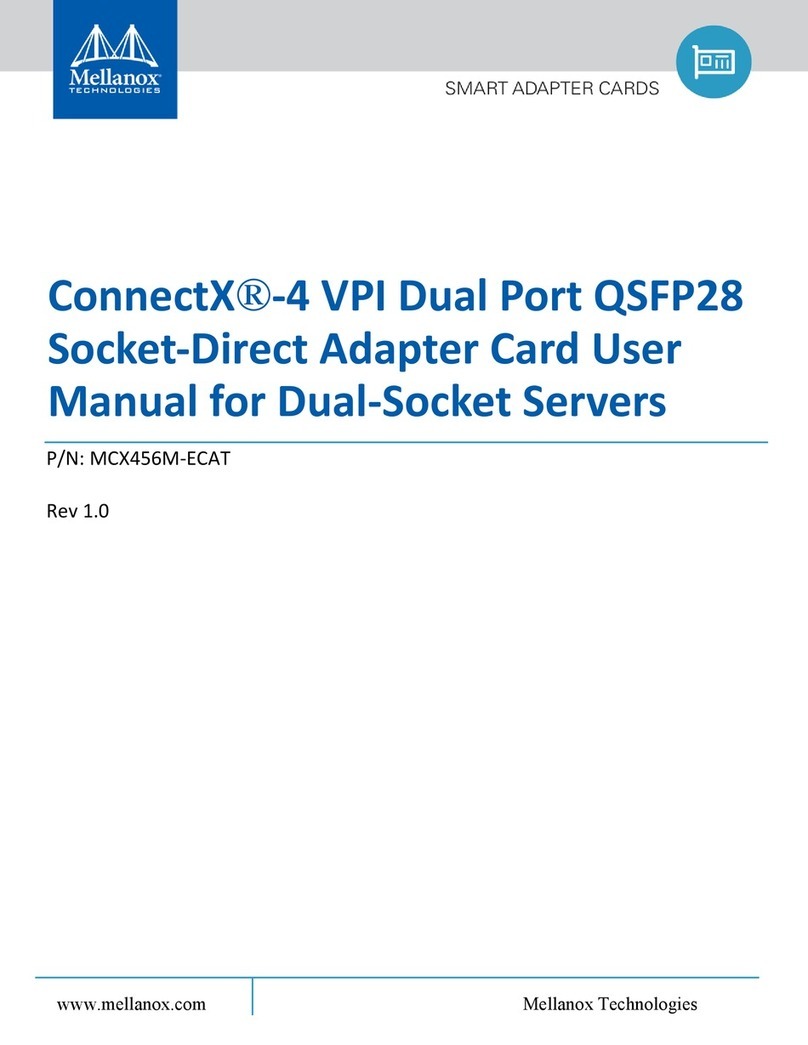 Mellanox Technologies MCX456M-ECAT user manual Mellanox Technologies MCX456M-ECAT user manual