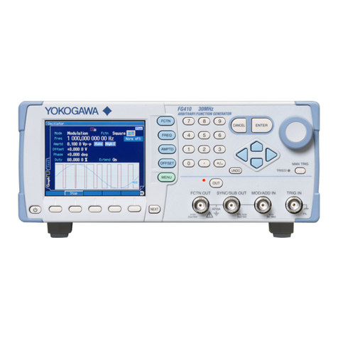YOKOGAWA FG400 user manual