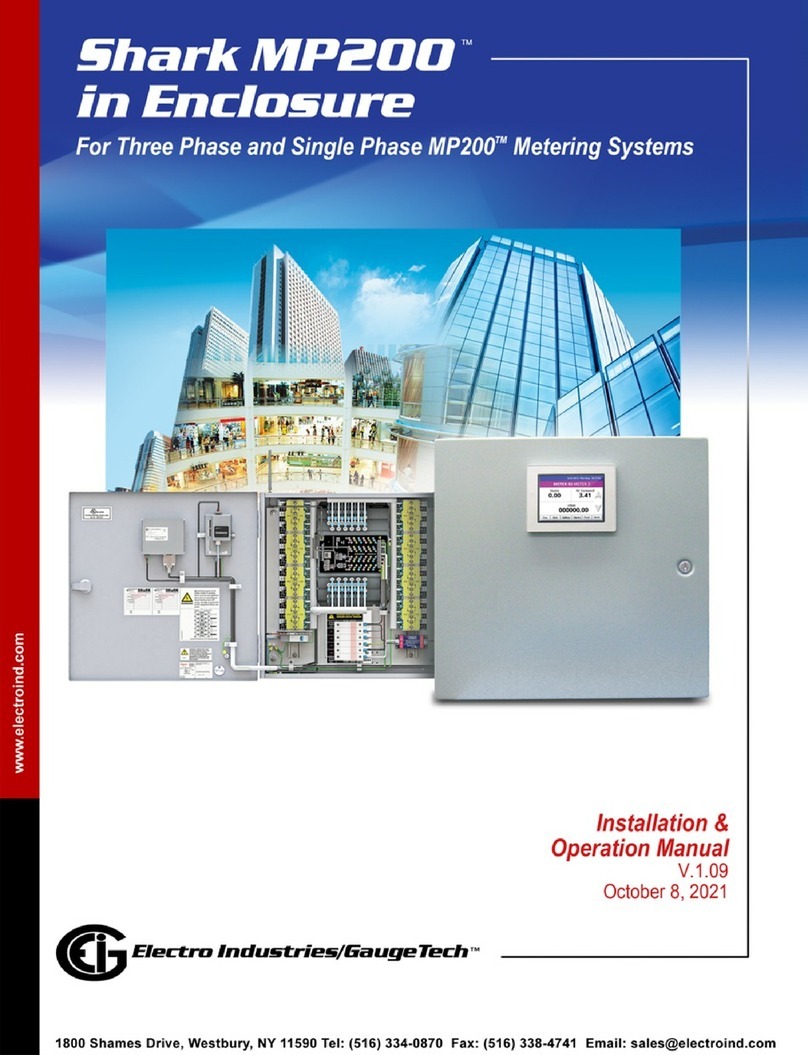 Electro Industries/GaugeTech Shark MP200 in Enclosure Installation & operation manual Electro Industries/GaugeTech Shark MP200 in Enclosure Installation & operation manual