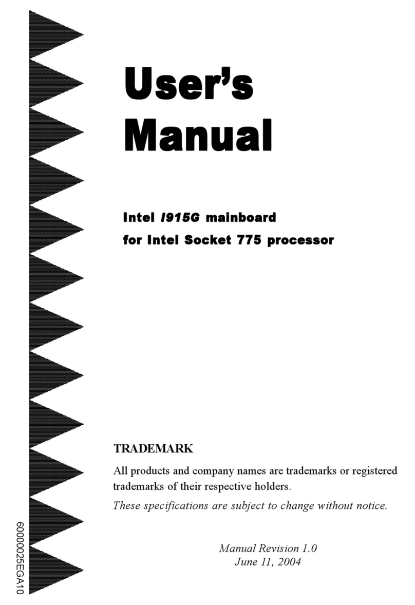 Intel i915G User manual