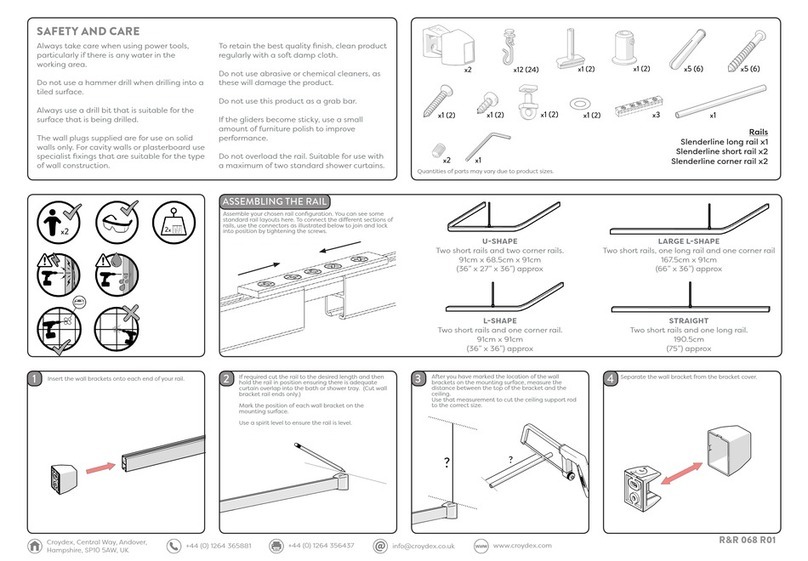 Croydex SLIMLINE GP87000SF User manual