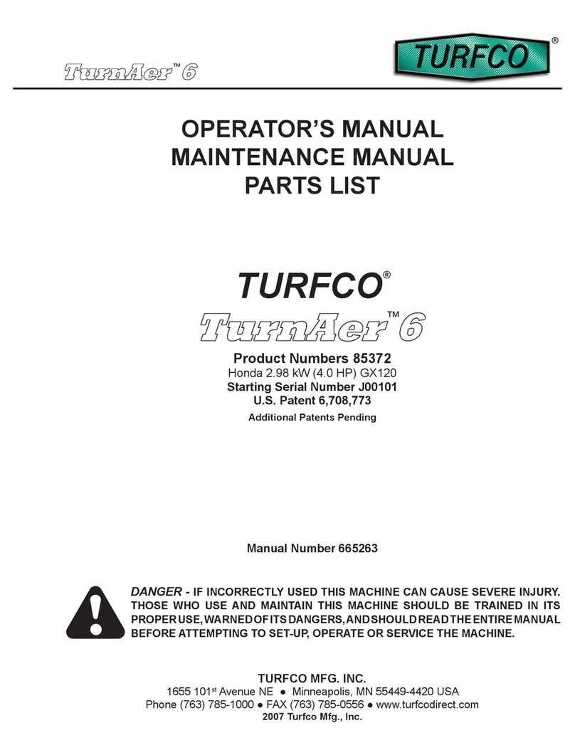 TURFCO TurnAer 6 Operator's manual