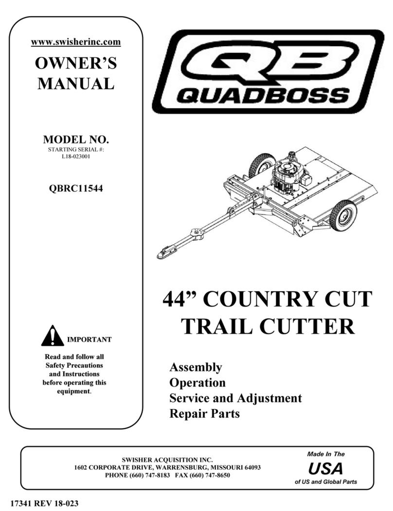 Swisher QuadBoss QBRC11544 owner's manual
