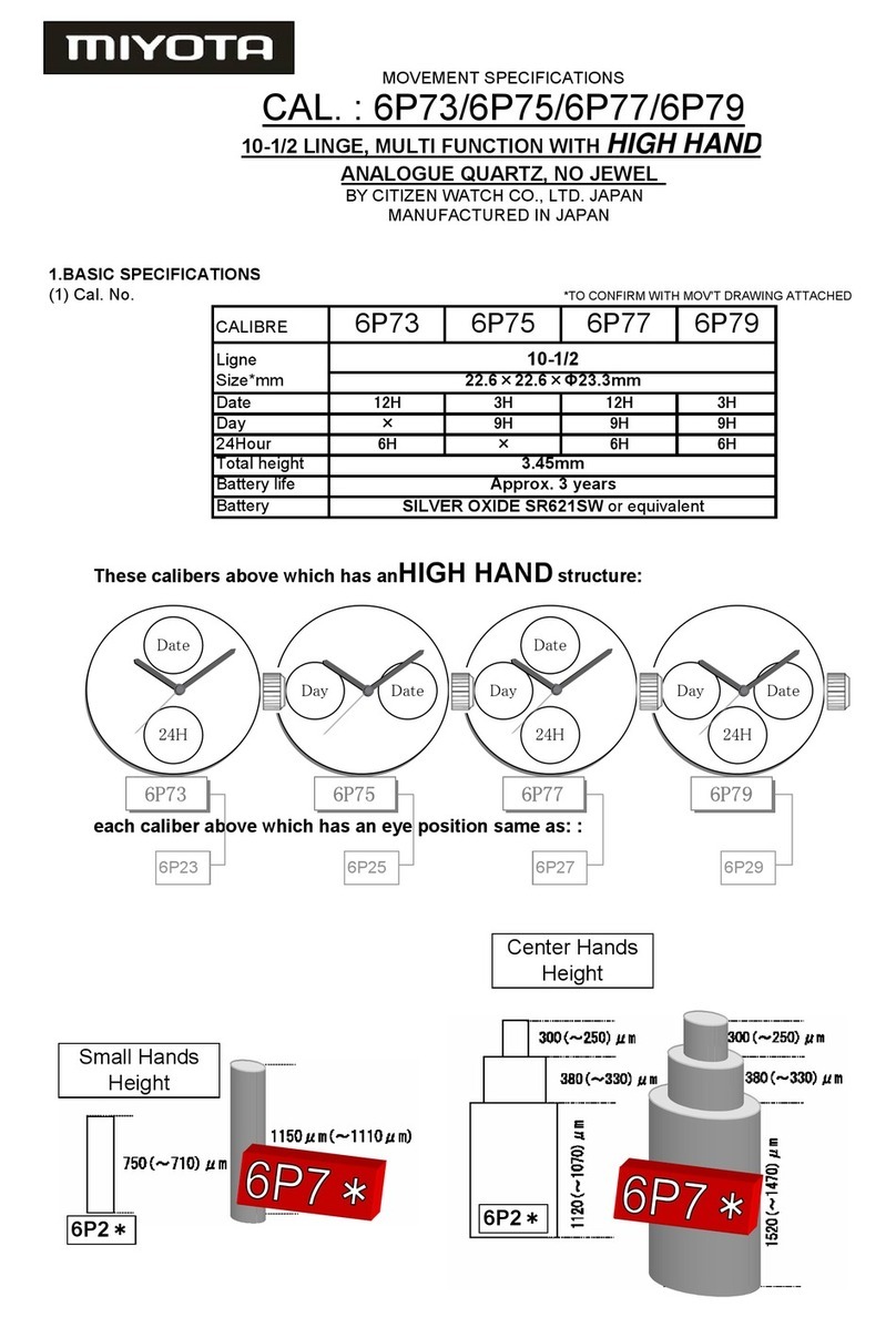 Citizen 6P Series User manual