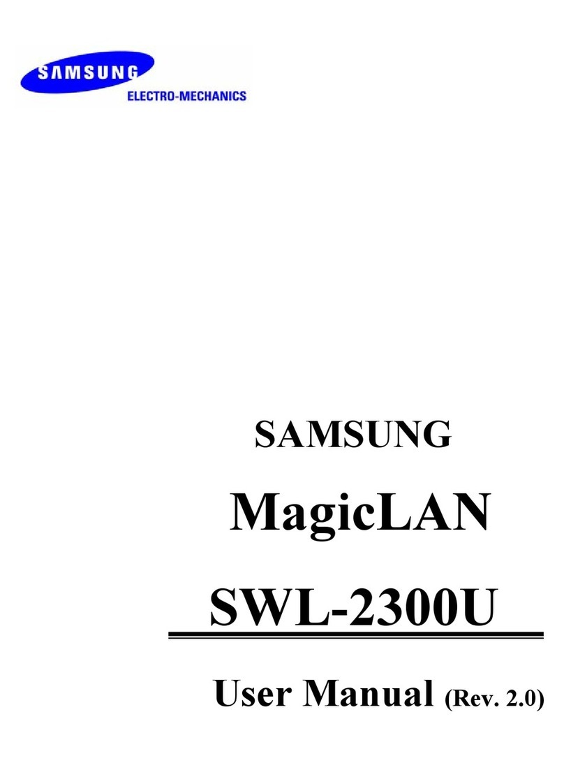 Samsung MagicLAN SWL-2300U User manual