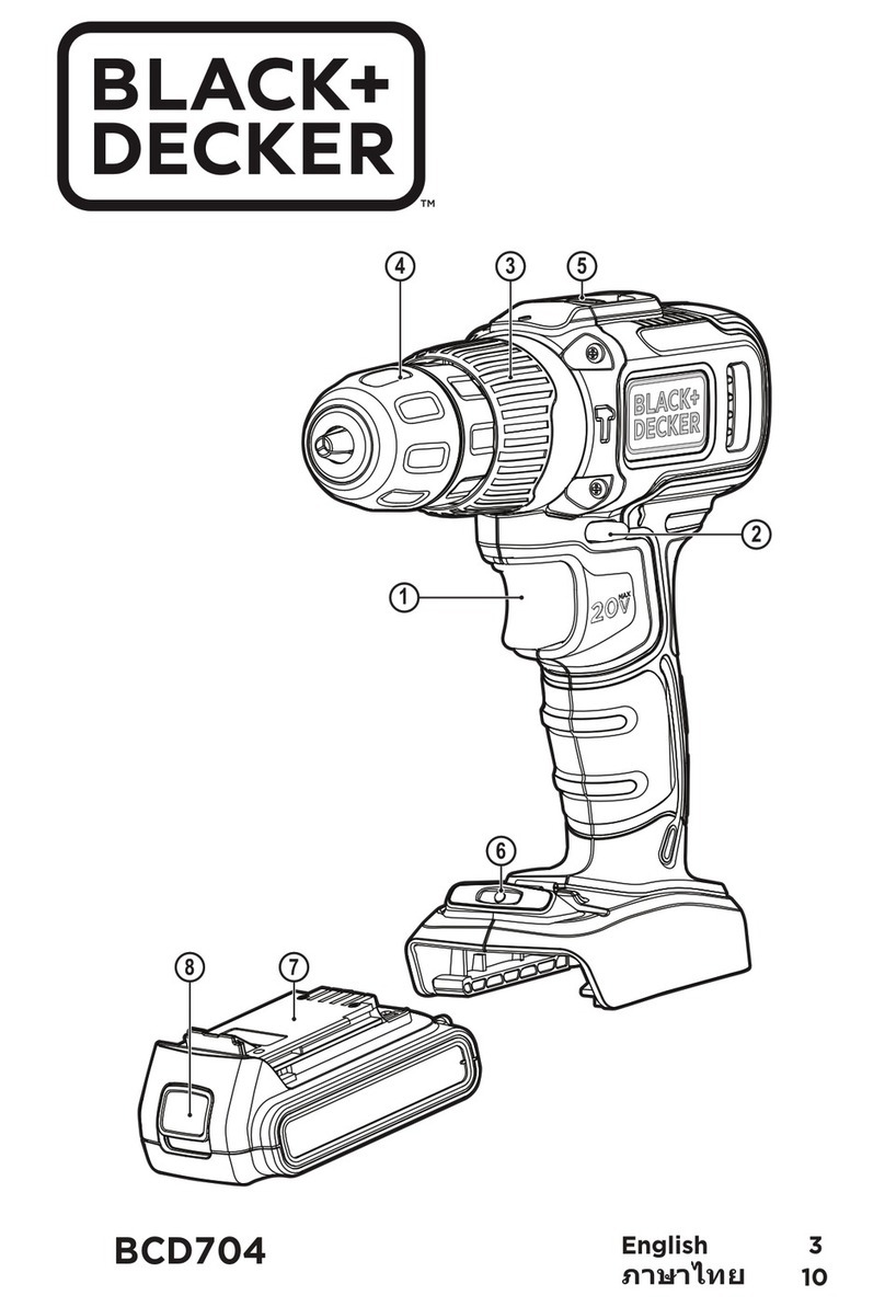 Black & Decker BCD704 User manual