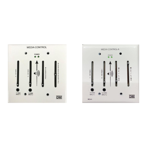 OWI MEDIA CONTROL MC4-A installation instructions