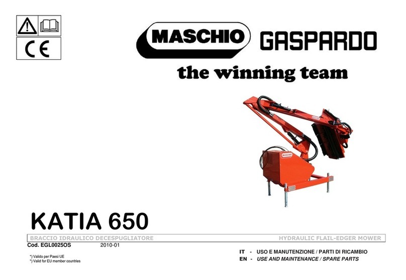 Maschio Gaspardo KATIA 650 Use and maintenance / spare parts