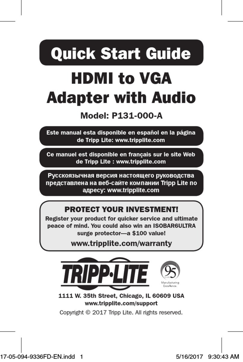 Tripp Lite P131-000-A User manual