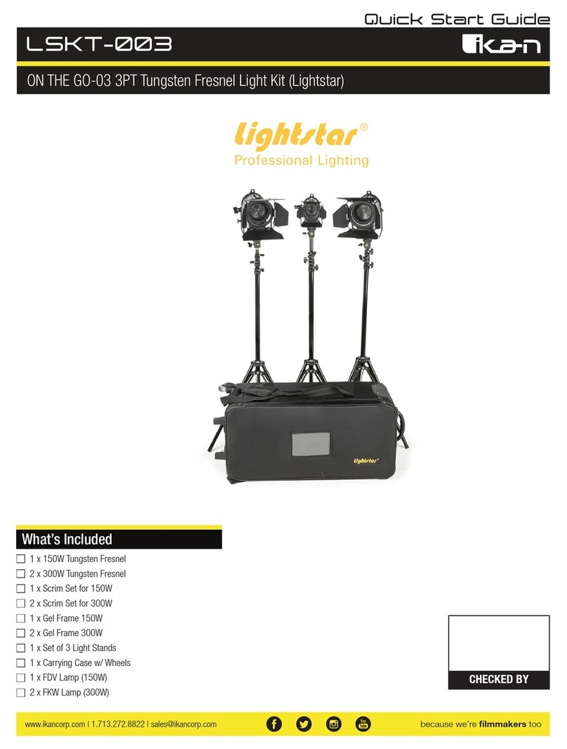 Ikan Lightstar ON THE GO-03 quick start guide Ikan Lightstar ON THE GO-03 quick start guide
