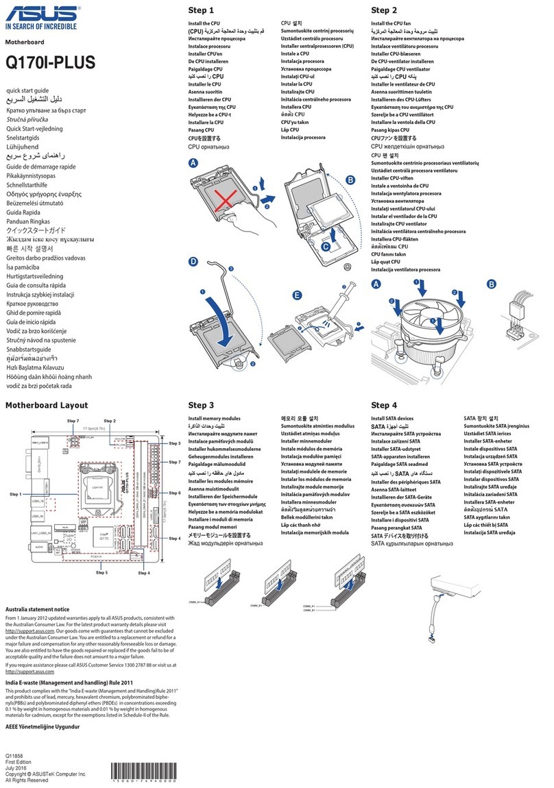 Asus Q170I-PLUS User manual