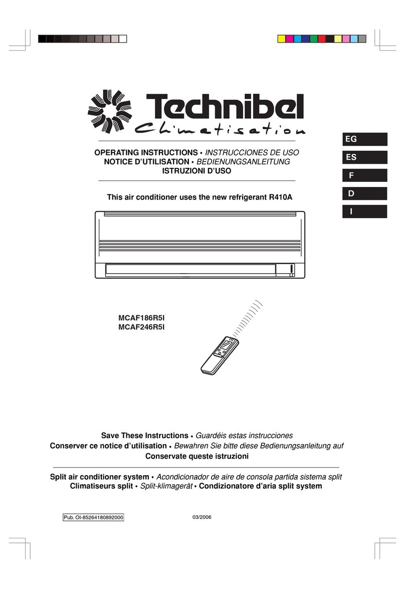 Technibel Climatisation MCAF246R5I User manual Technibel Climatisation MCAF246R5I User manual
