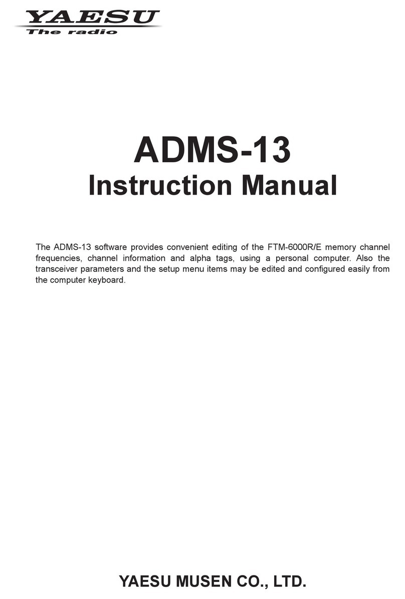 Yaesu ADMS-13 User manual Yaesu ADMS-13 User manual