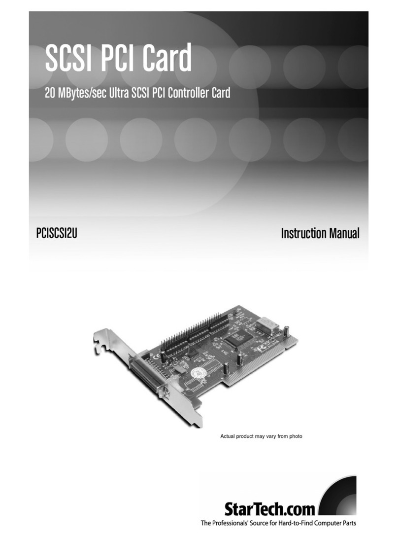 StarTech.com PCISCSI2U User manual