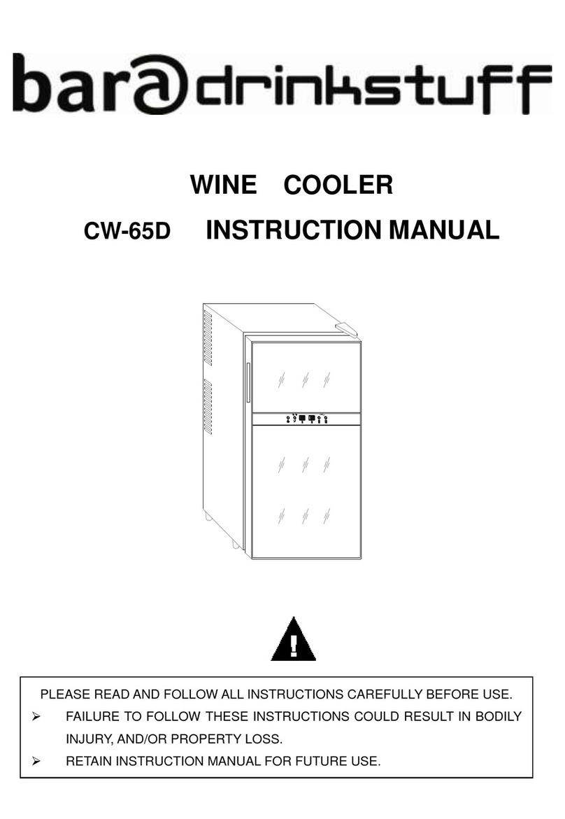 Bar@drinkstuff CW-65D instruction manual