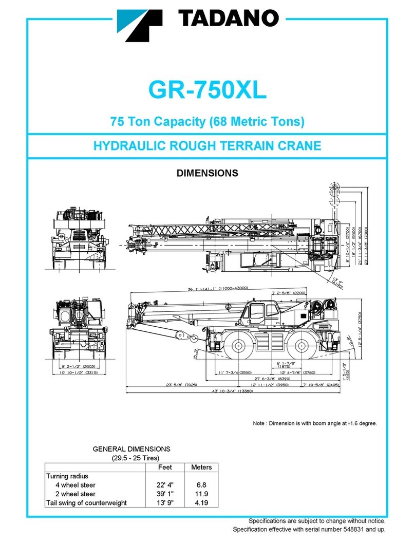 Tadano GR-750XL User manual Tadano GR-750XL User manual