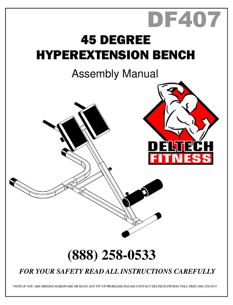 Deltech Fitness DF407 Assembly manual