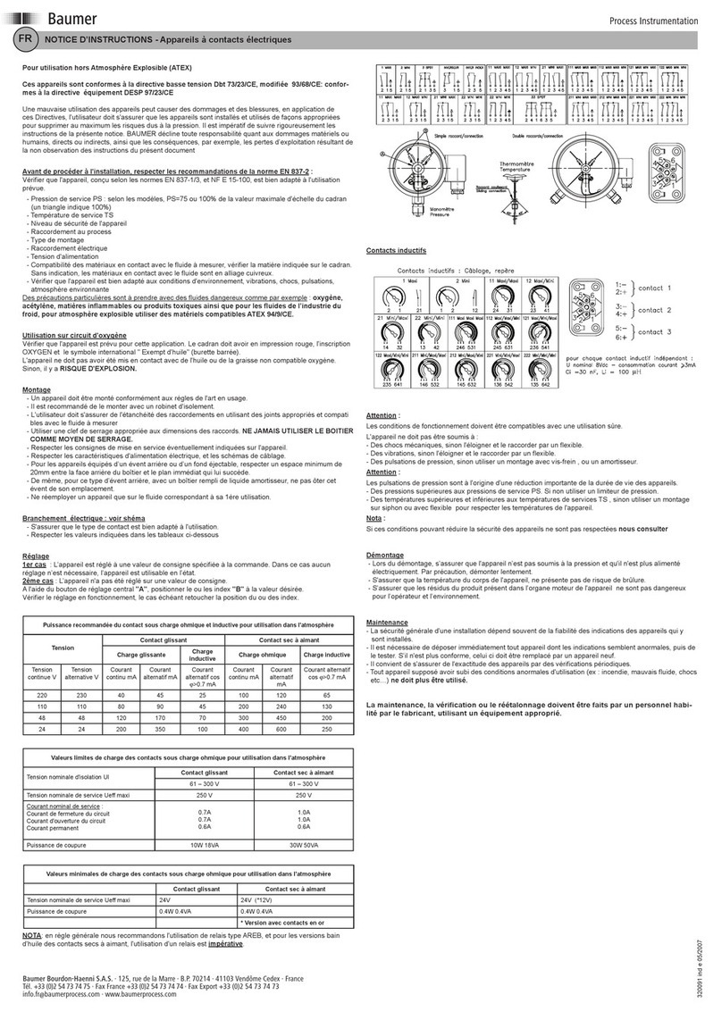 Baumer M27 User instructions