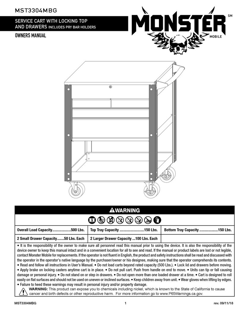 Sunex Monster Mobile owner's manual